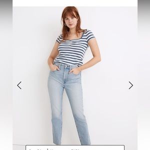 Madewell Curvy Perfect Vintage Jeans in Fiore Wash